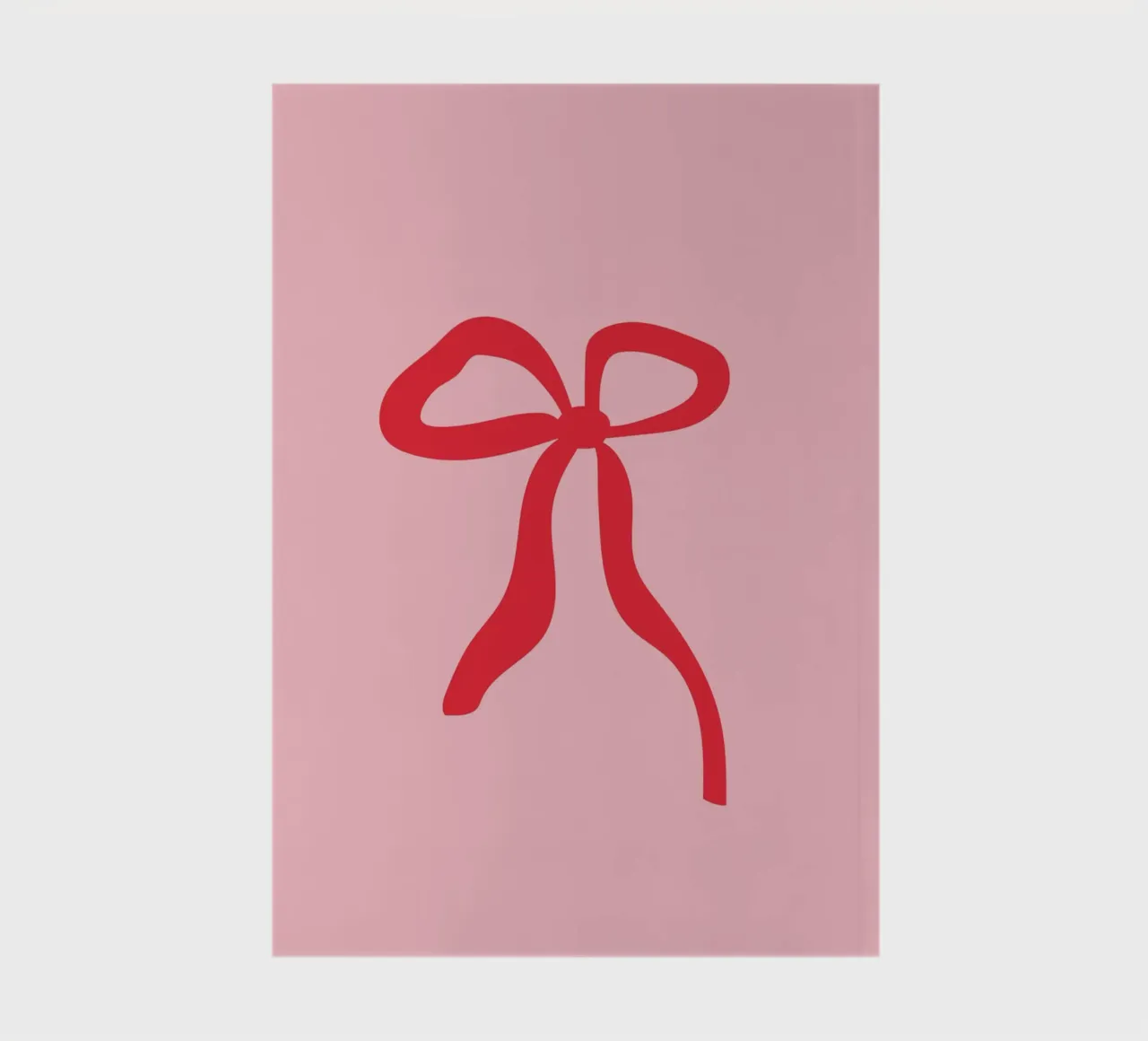 Ribbon red notebook by janamossmann