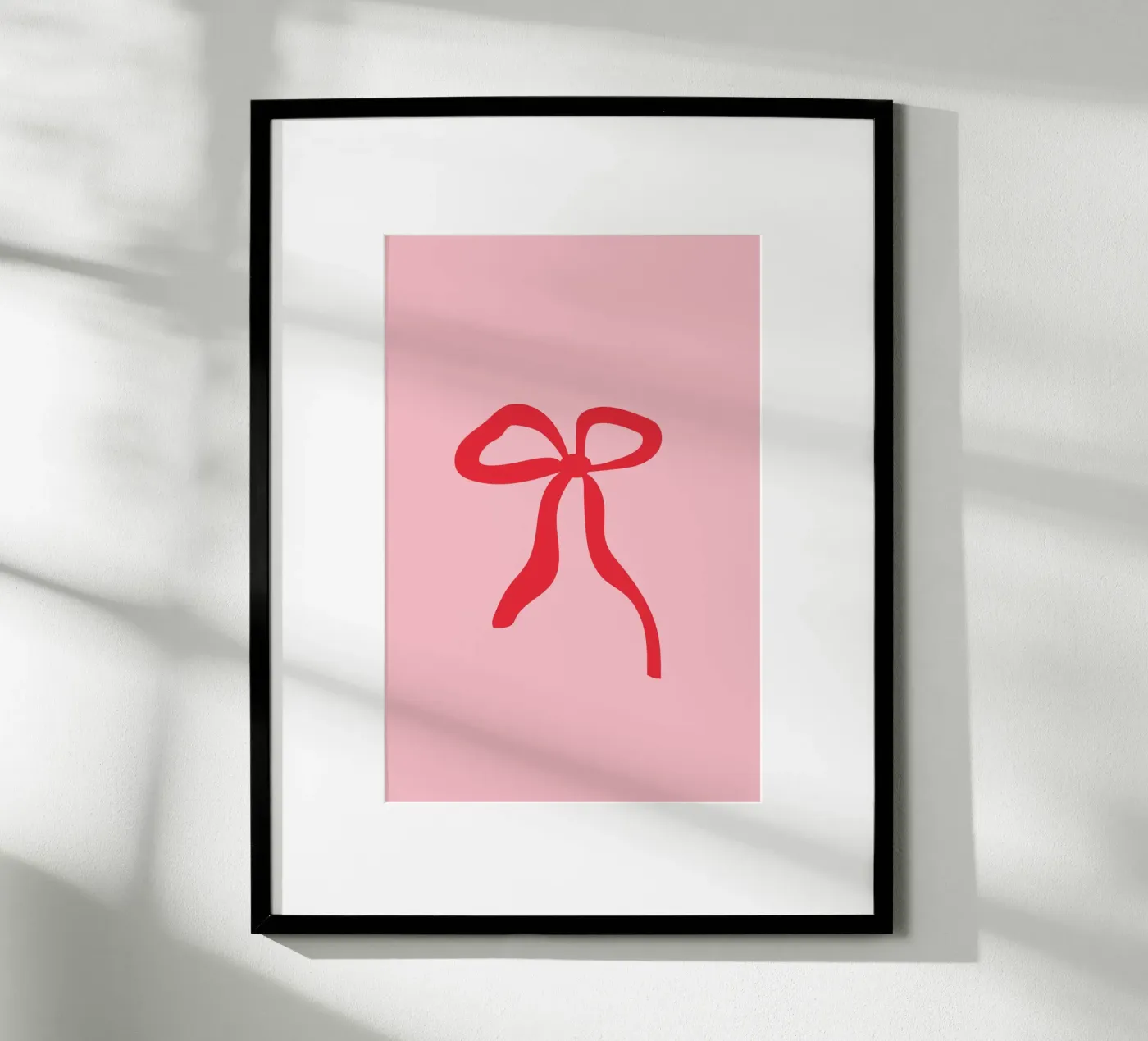 Ribbon red poster van janamossmann