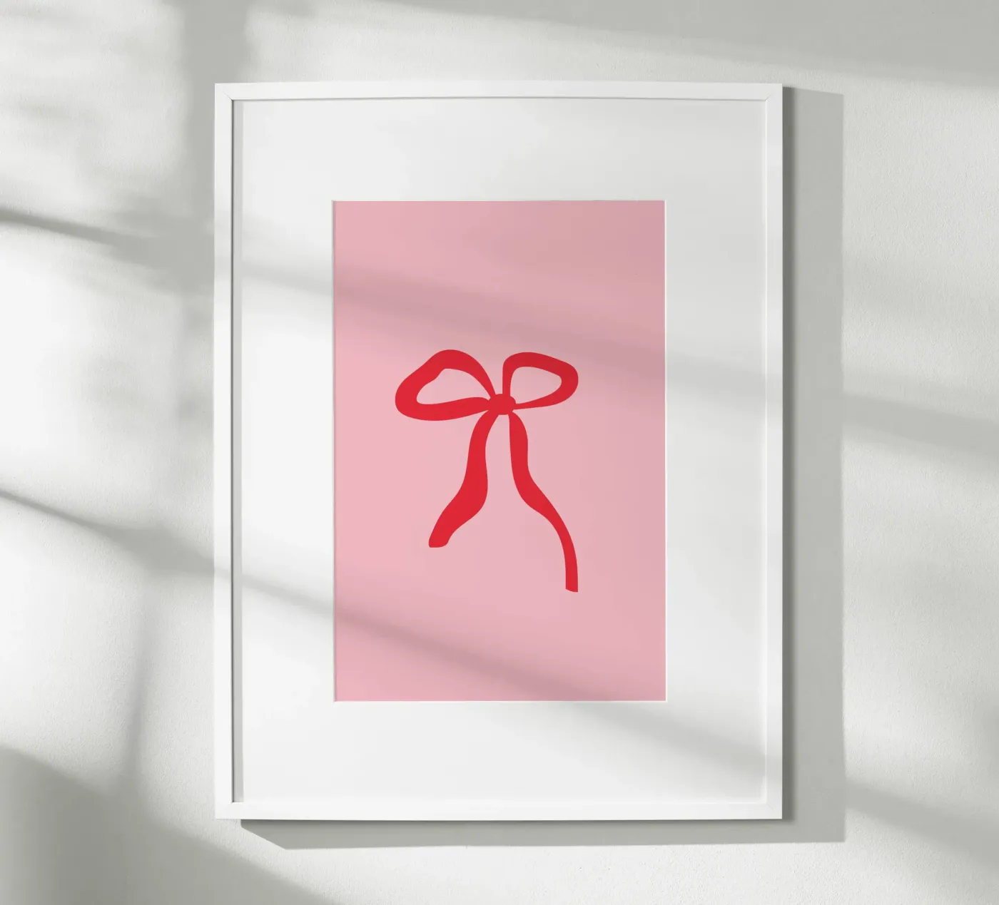 Ribbon red poster van janamossmann