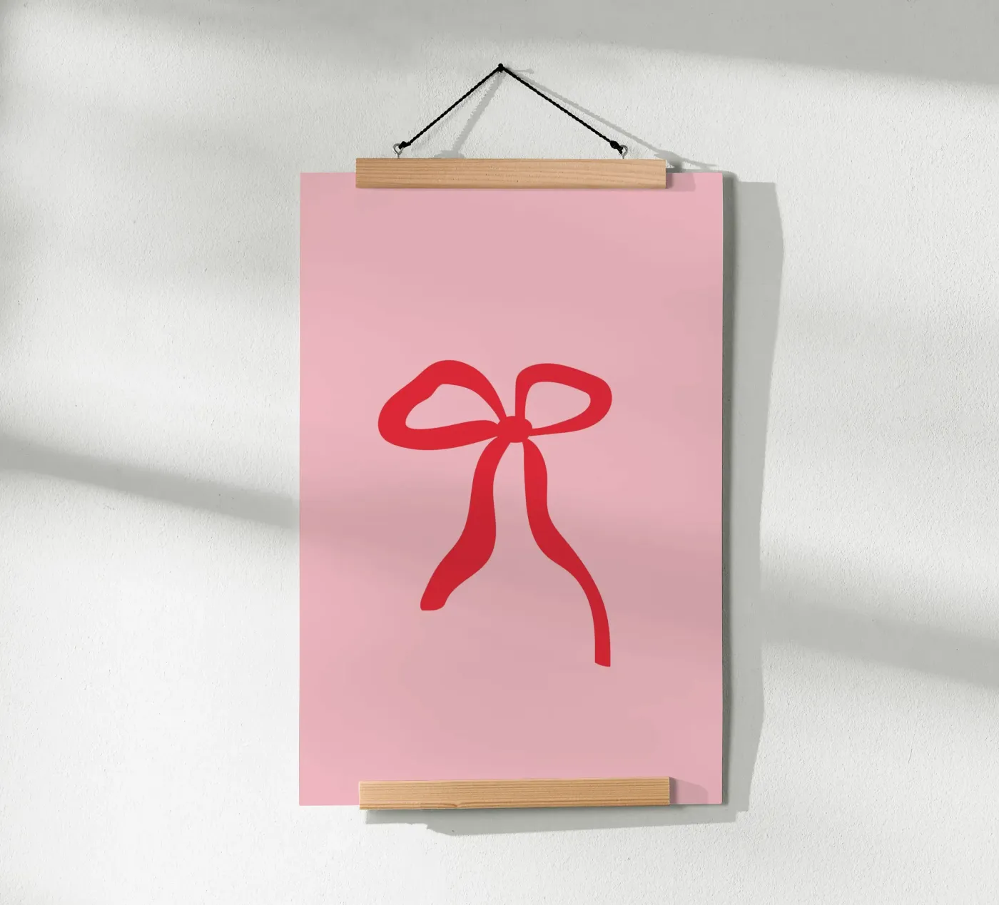 Ribbon red poster van janamossmann
