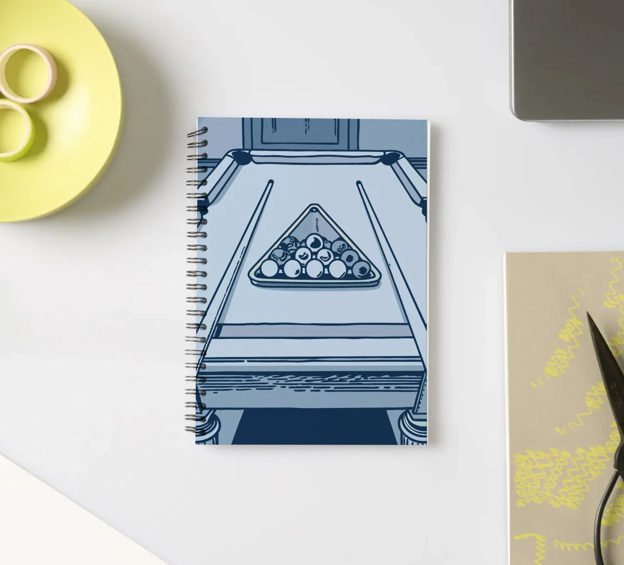Play Billiards spiral notebook by SPORTS ONLY