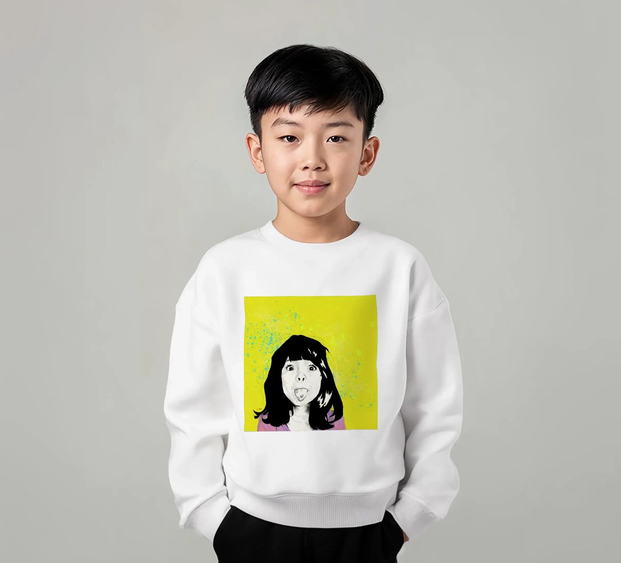 Tongue sudadera para niño de La Belette Rose