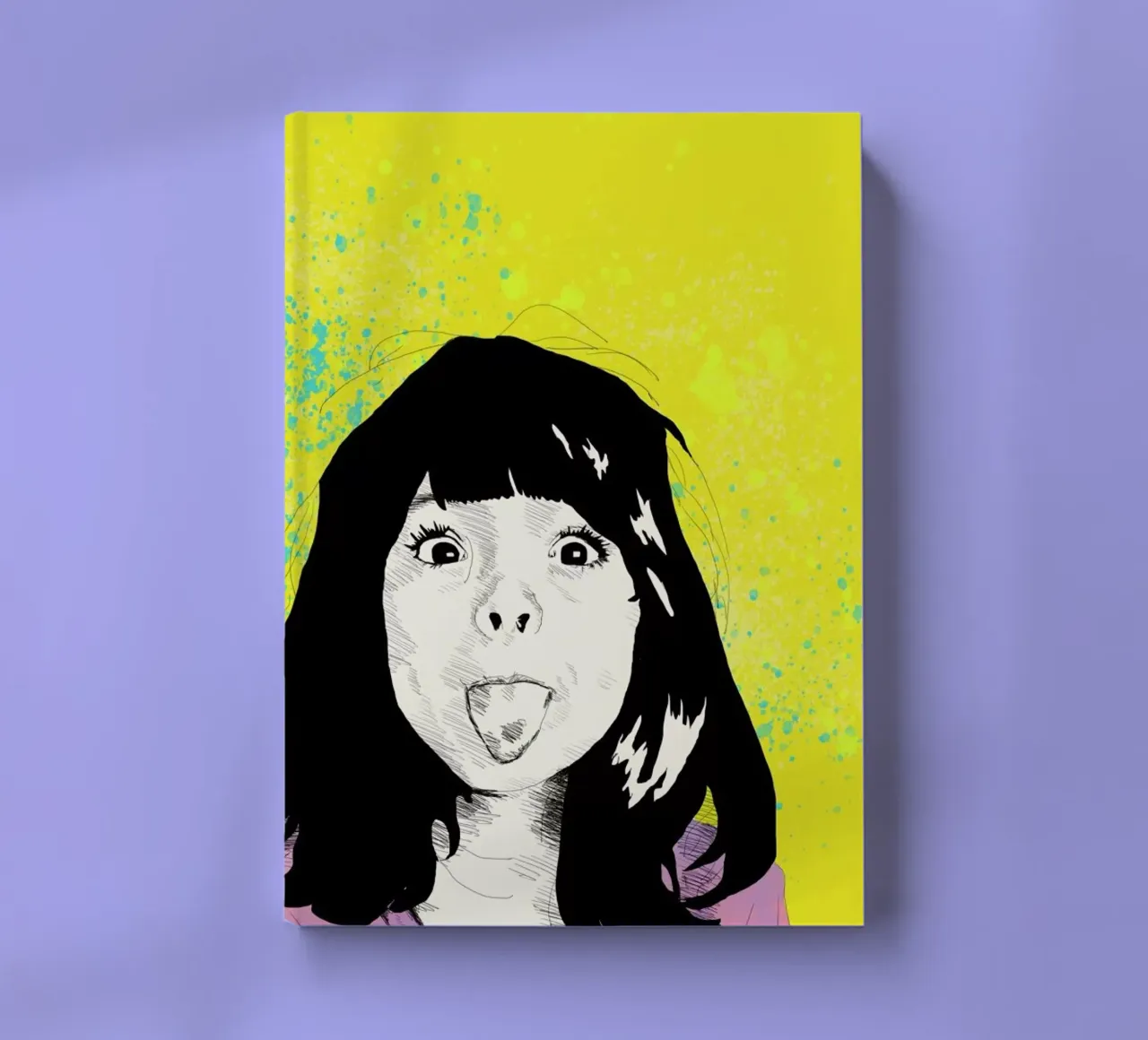 Tongue notebook by La Belette Rose