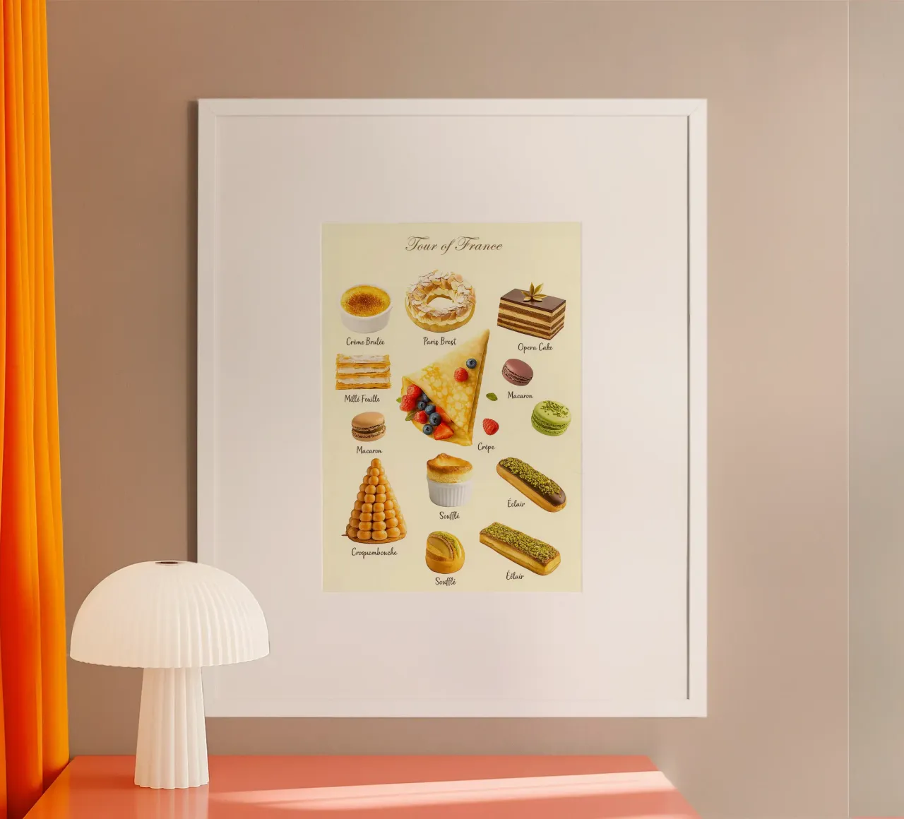 Pasticceria francese poster da Attaboy Dsgn