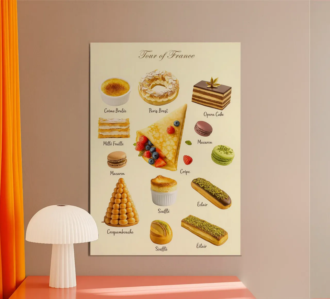 Pasticceria francese poster da Attaboy Dsgn