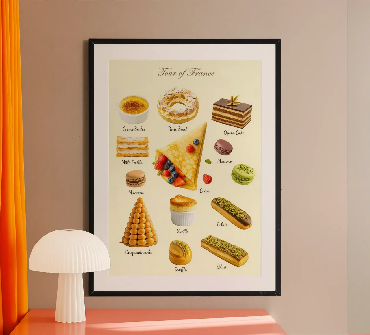Pasticceria francese poster da Attaboy Dsgn