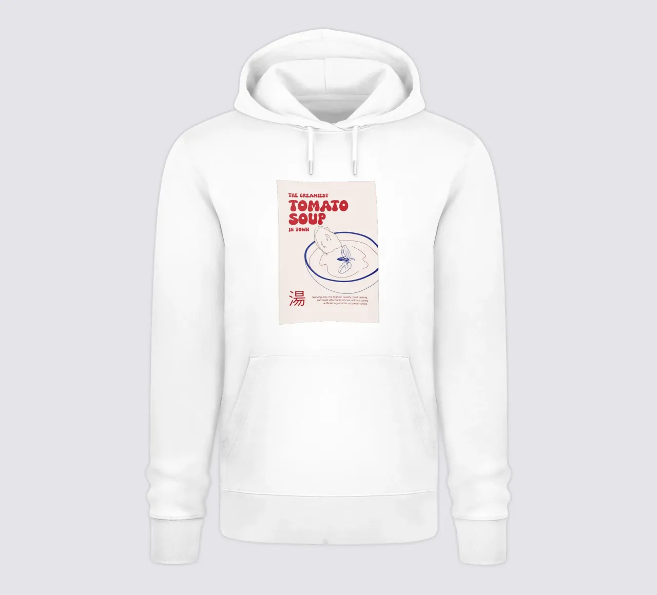 Tomato Soup felpa con cappuccio da Attaboy Dsgn