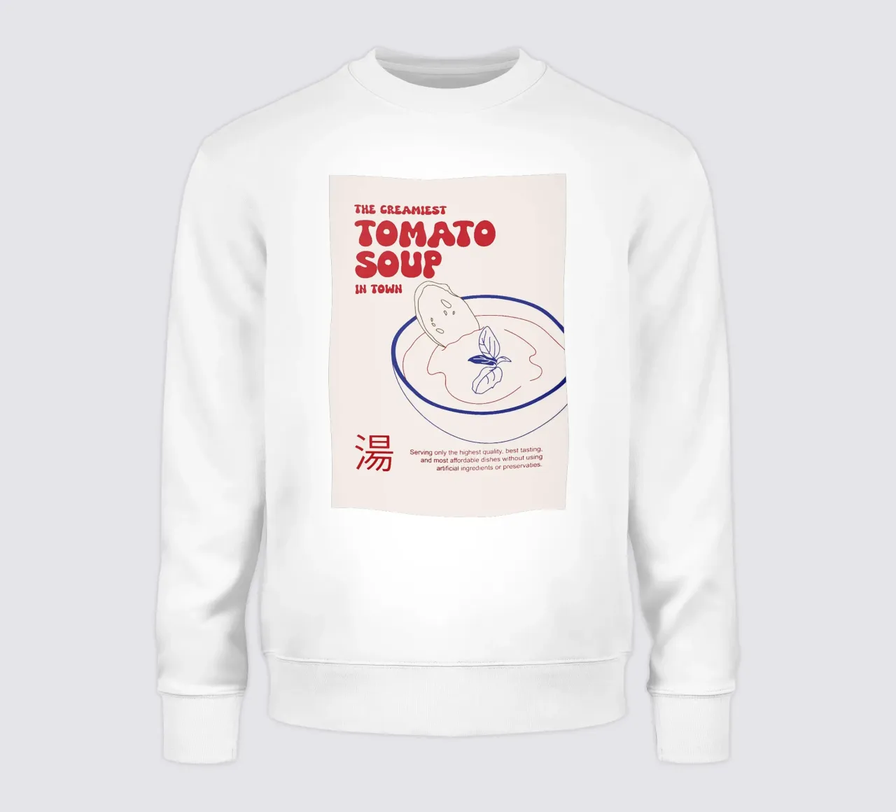 Tomato Soup felpa da Attaboy Dsgn