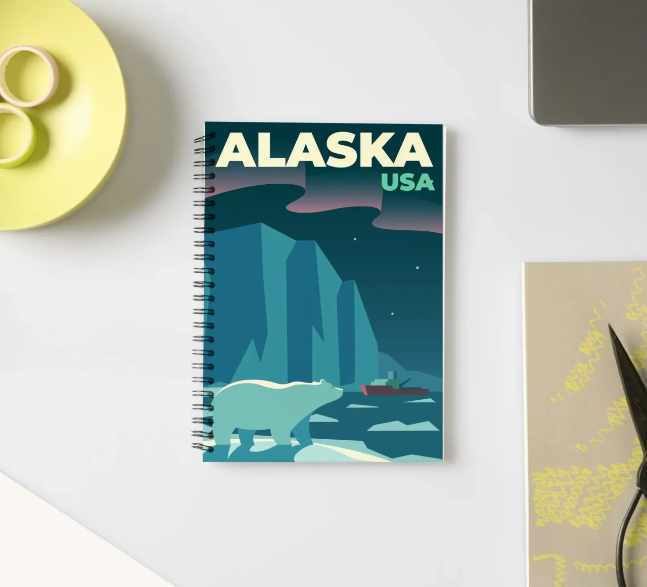 Alaska, Usa spiral notebook by Wanderlust Vibes