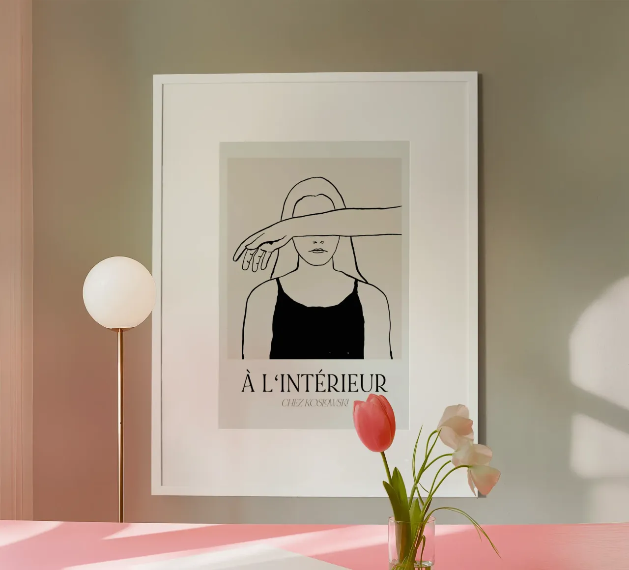Inside No. 4 poster con telaio in legno da typealive