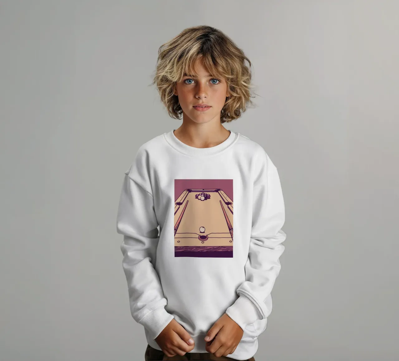Giocare a biliardo felpa bambino da SPORTS ONLY