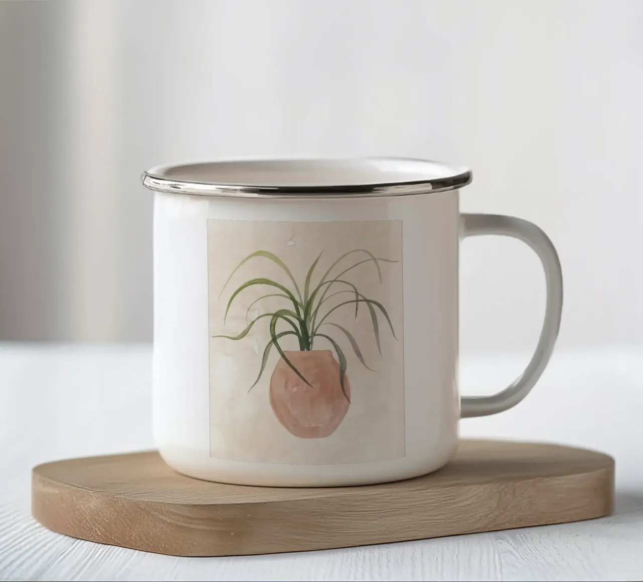 Le piante nº 1 tazza in smalto da NouveauPrints