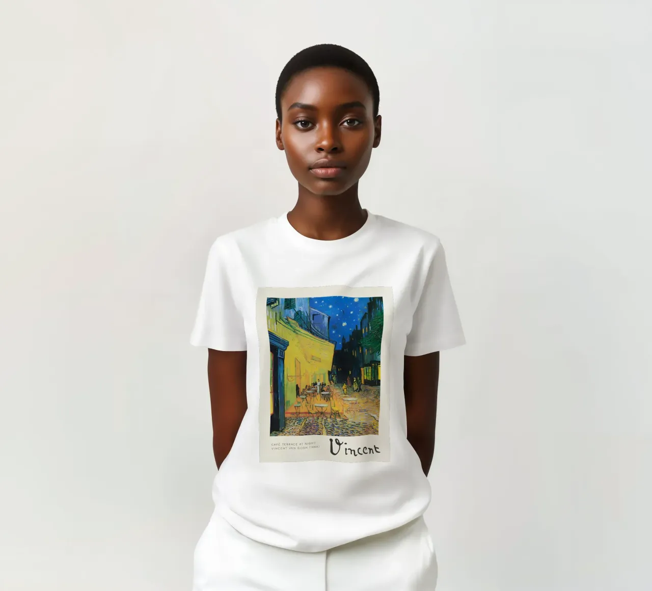 La "Terrazza del caffè di notte" di Van Gogh: una post-impressione iconica t-shirt da NorwesClub