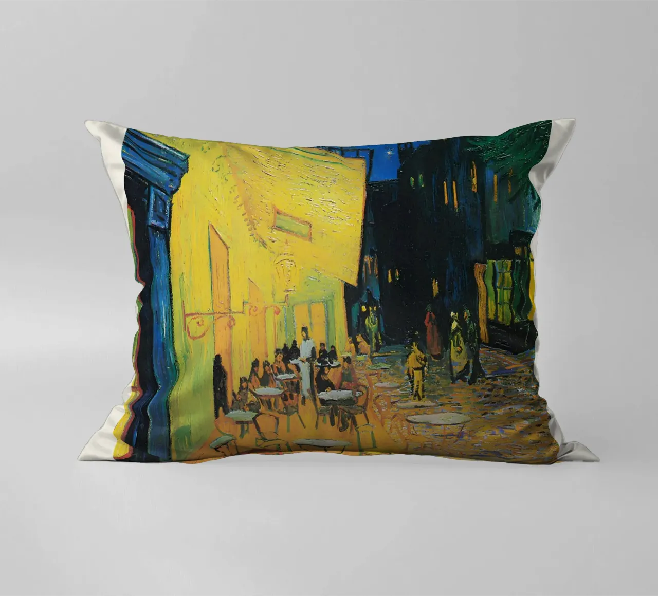 La "Terrazza del caffè di notte" di Van Gogh: una post-impressione iconica cuscino da NorwesClub