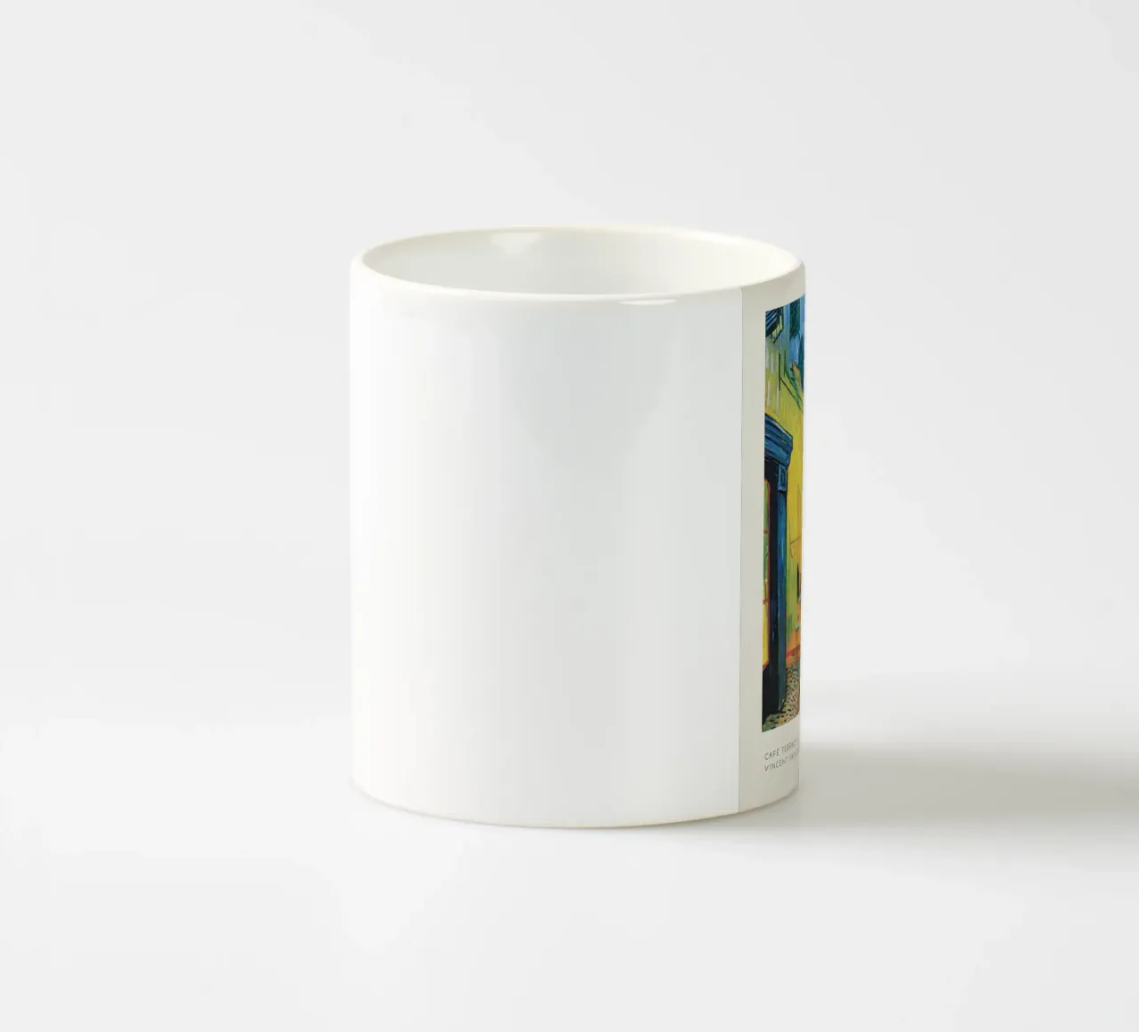La "Terrazza del caffè di notte" di Van Gogh: una post-impressione iconica tazza in ceramica da NorwesClub