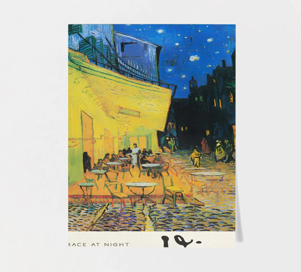 Van Gogh's "Café Terrace at Night" - Iconic Post-Impression sticker sheet by NorwesClub