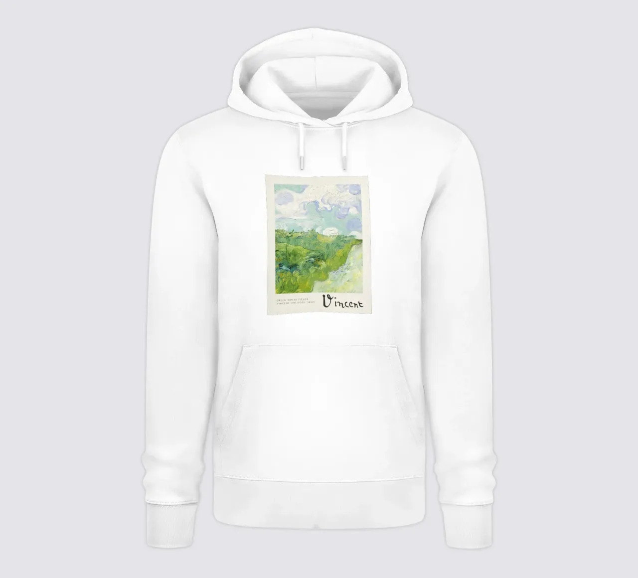 I "verdi campi di grano" di Van Gogh - Post-impressione espressiva felpa con cappuccio da NorwesClub
