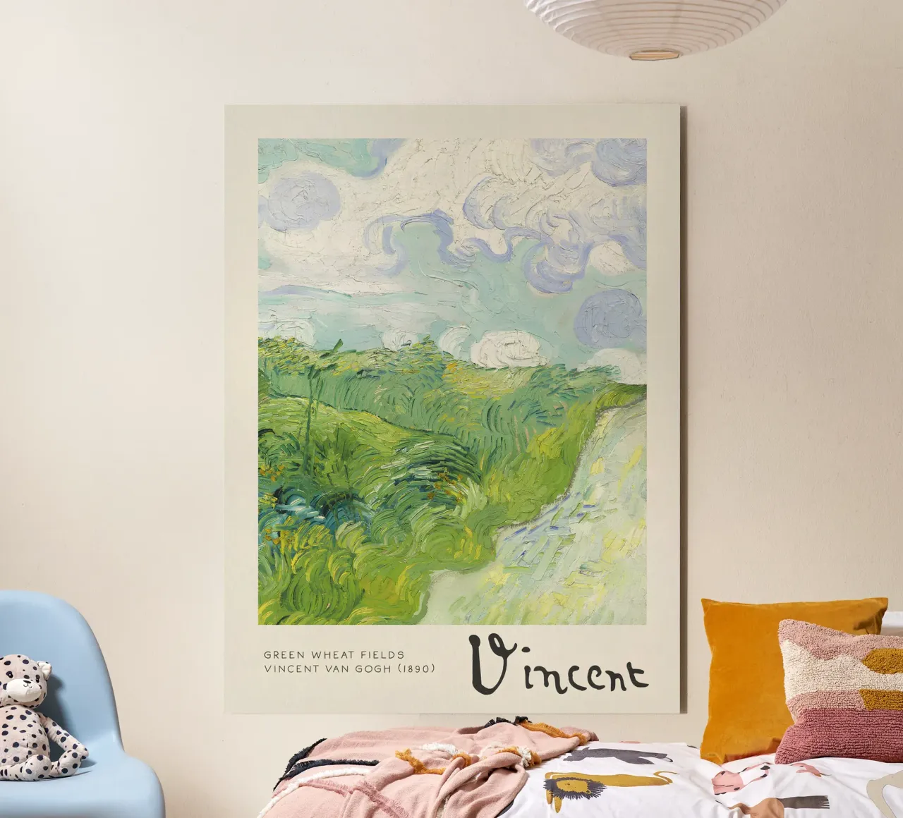 I "verdi campi di grano" di Van Gogh - Post-impressione espressiva alluminio dibond da NorwesClub