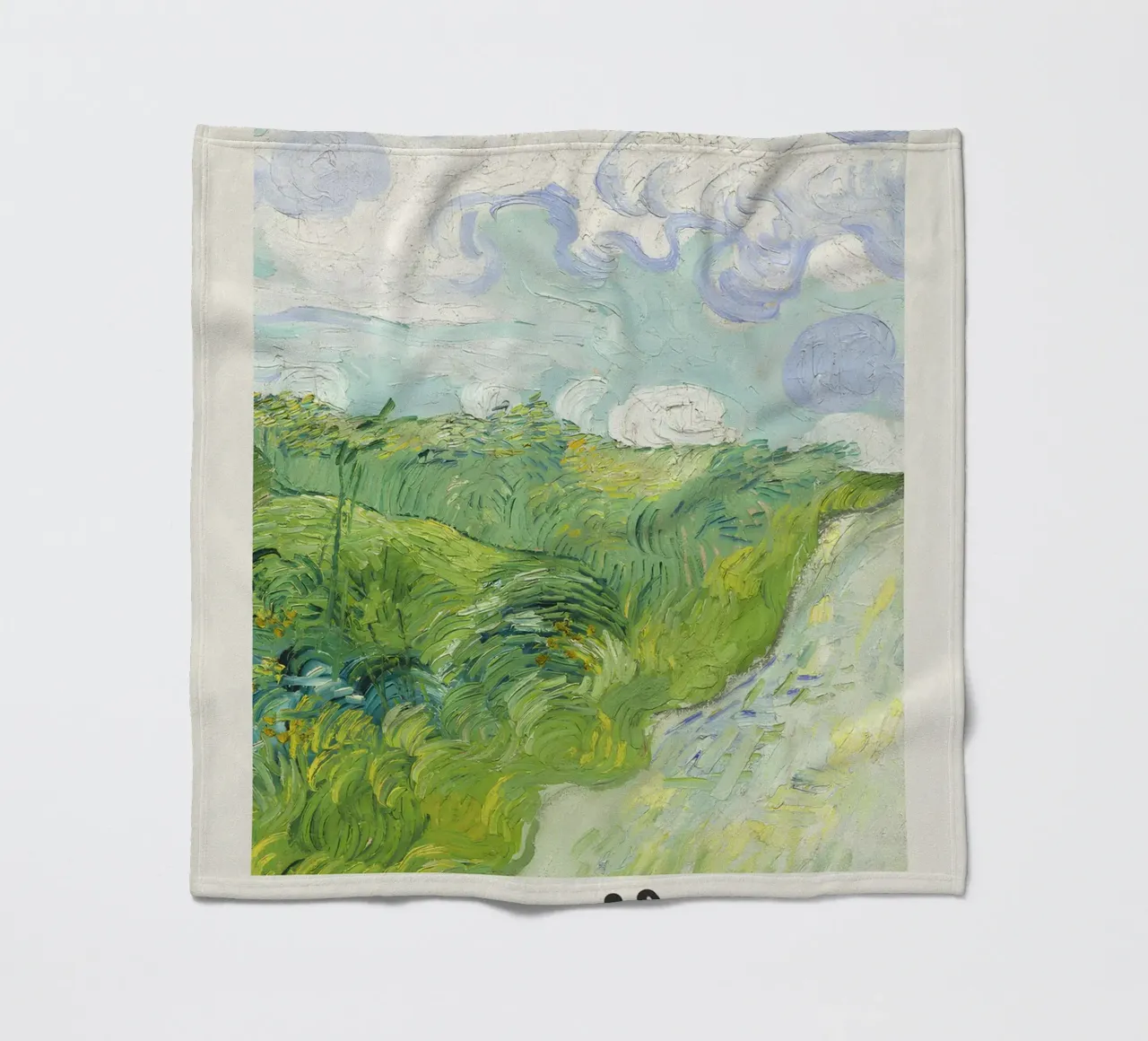 I "verdi campi di grano" di Van Gogh - Post-impressione espressiva coperta in pile da NorwesClub