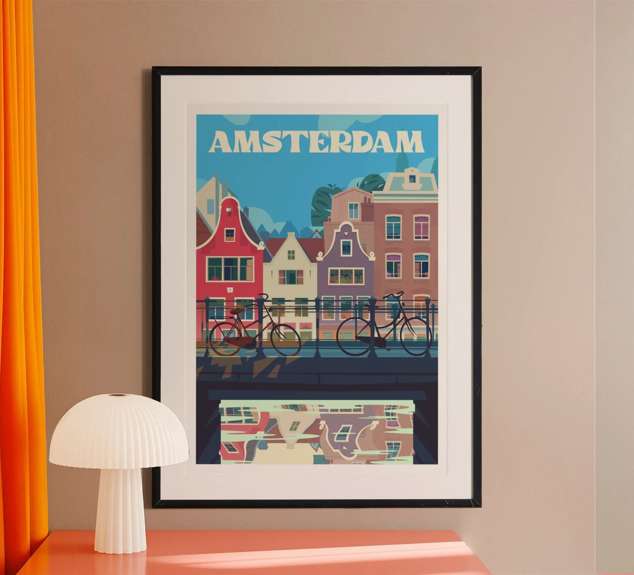 Amsterdam poster van Wanderlust Vibes