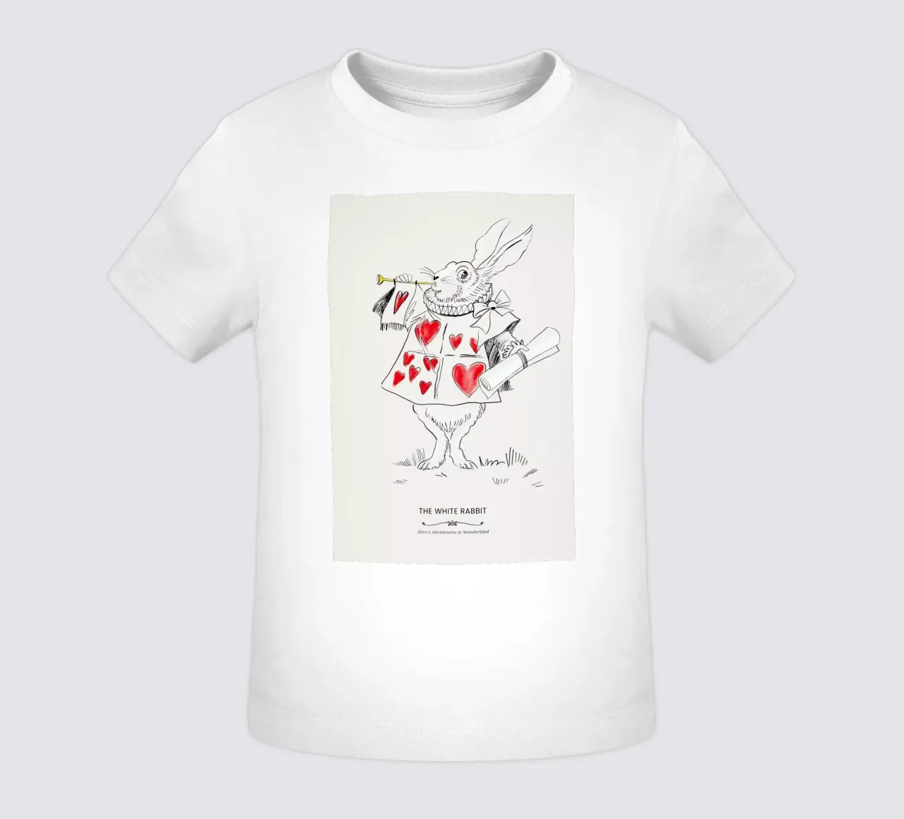 The White Rabbit maglietta neonato da Little Flourishes