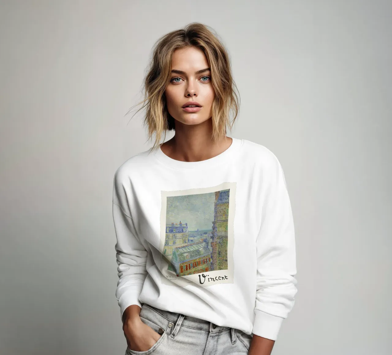 Van Gogh - Vue de Paris - Impression Impression Impressionniste sweat de NorwesClub
