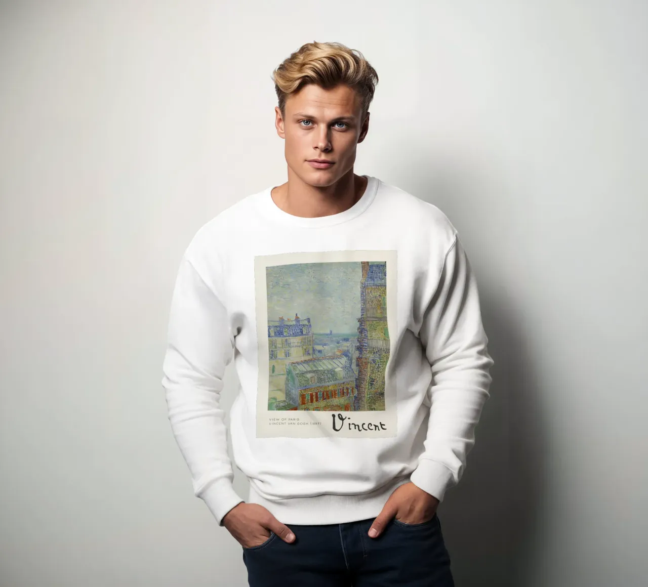 Van Gogh - Vue de Paris - Impression Impression Impressionniste sweat de NorwesClub