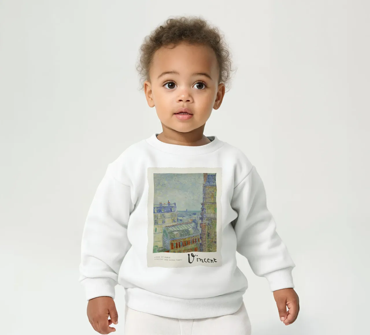 Van Gogh - Vue de Paris - Impression Impression Impressionniste sweat pour bébé de NorwesClub