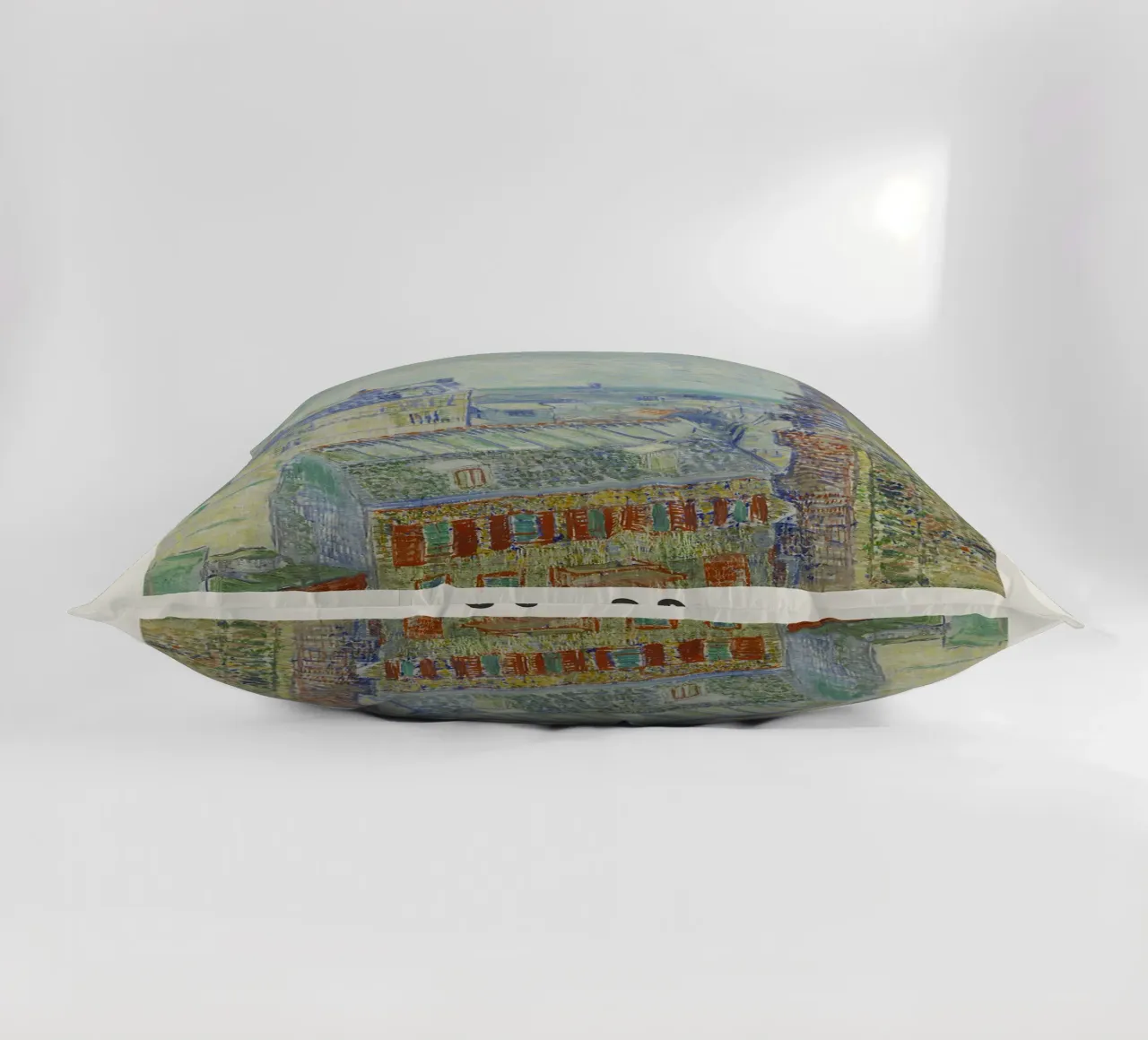 Van Gogh - Vue de Paris - Impression Impression Impressionniste coussin de NorwesClub