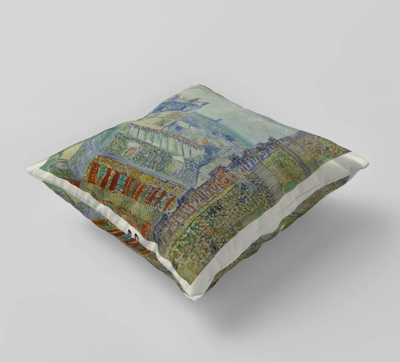Van Gogh - Vue de Paris - Impression Impression Impressionniste coussin de NorwesClub