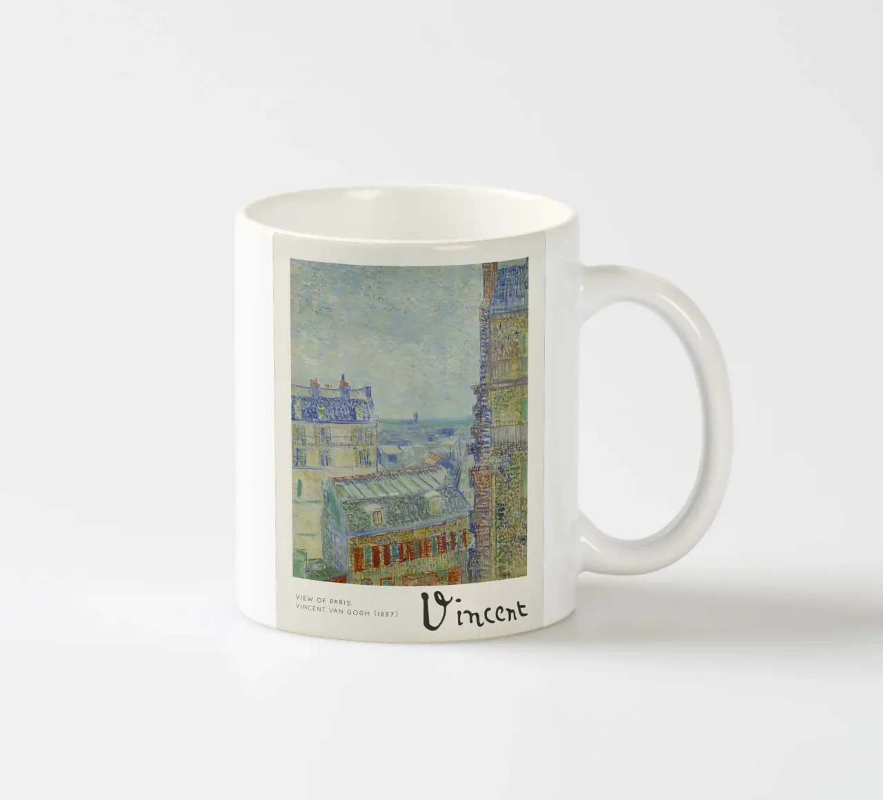 Van Gogh - Vue de Paris - Impression Impression Impressionniste mug en céramique de NorwesClub