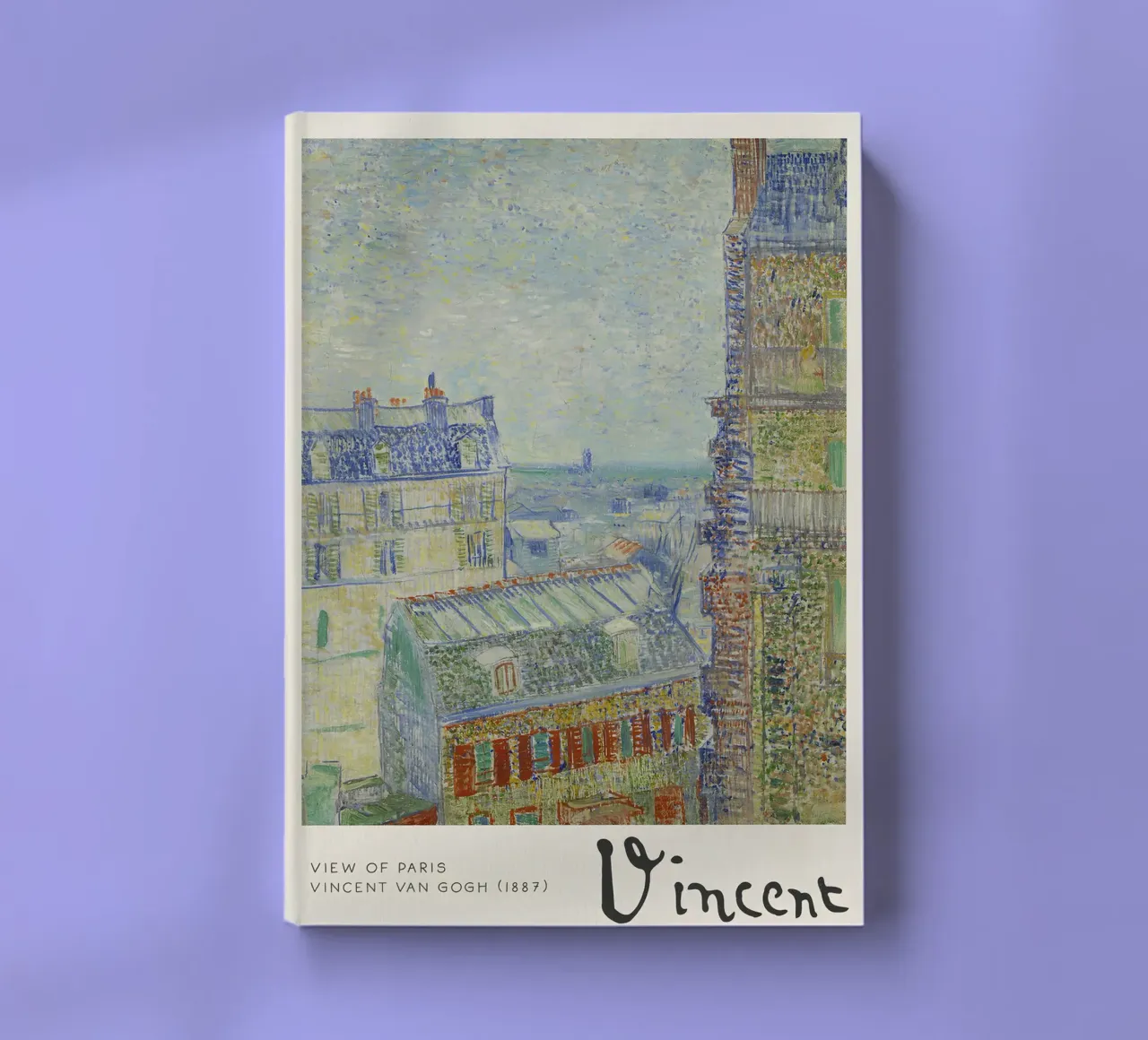Van Gogh - Vue de Paris - Impression Impression Impressionniste carnet de notes de NorwesClub
