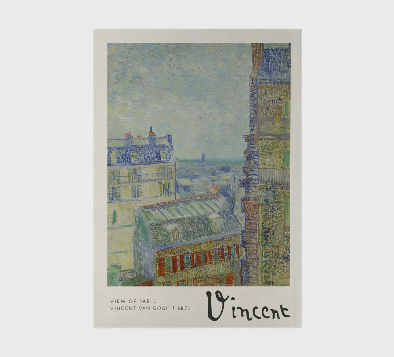 Van Gogh - Vue de Paris - Impression Impression Impressionniste carnet de notes de NorwesClub