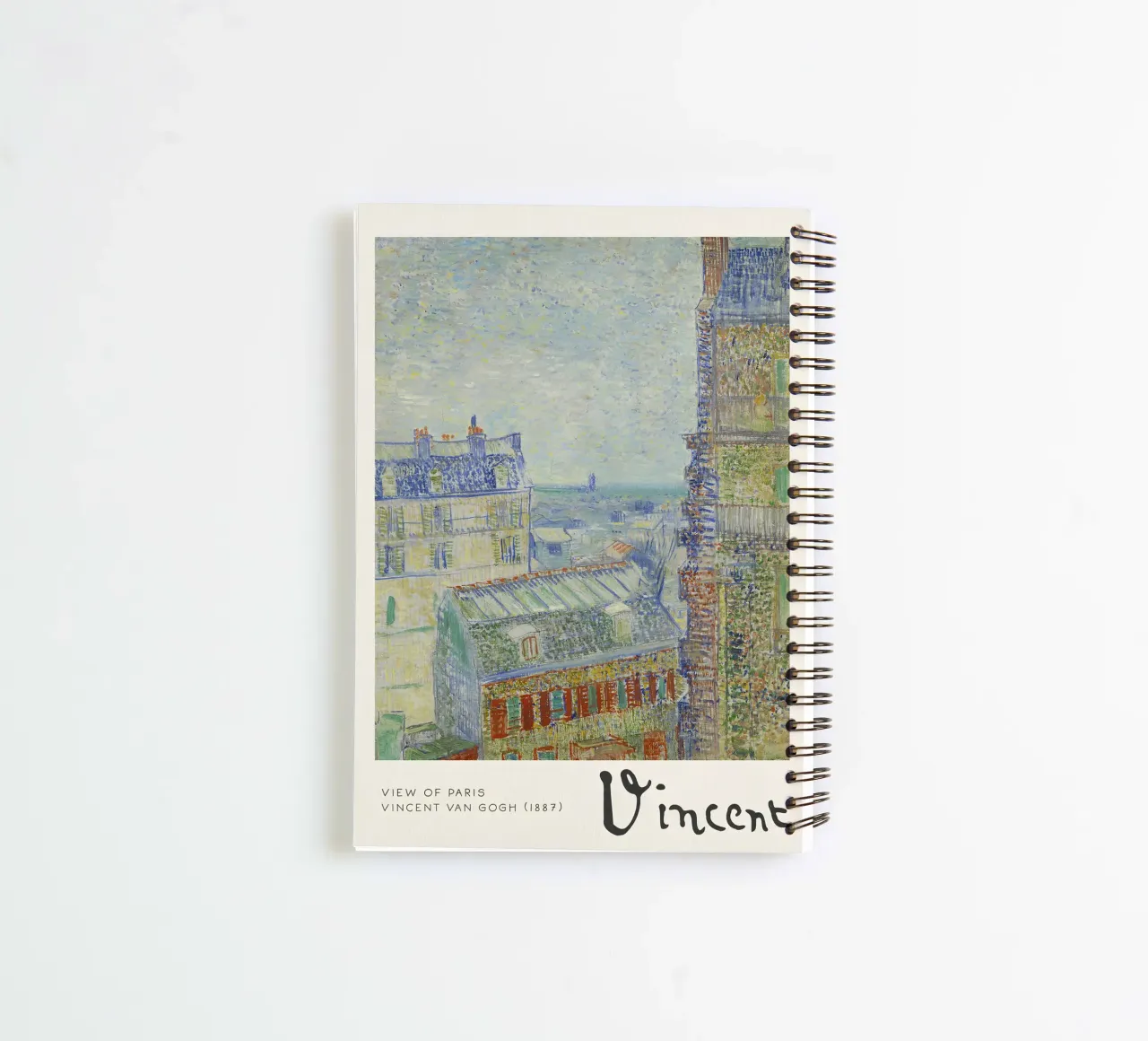 Van Gogh - Vue de Paris - Impression Impression Impressionniste carnet à spirale de NorwesClub