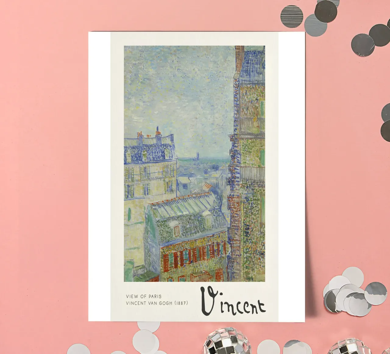 Van Gogh - Vue de Paris - Impression Impression Impressionniste planche autocollant de NorwesClub
