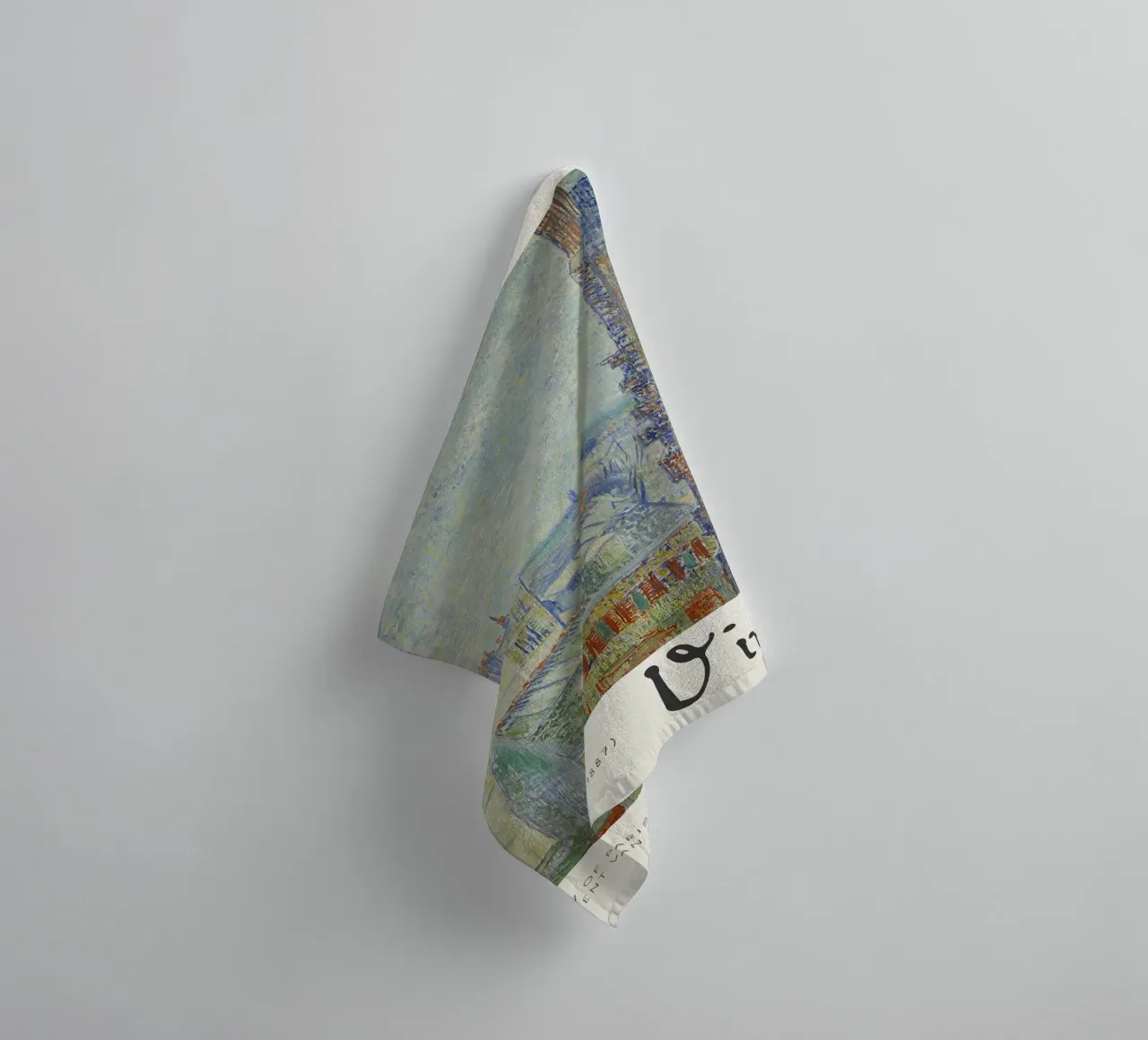Van Gogh - Vue de Paris - Impression Impression Impressionniste serviette de bain de NorwesClub