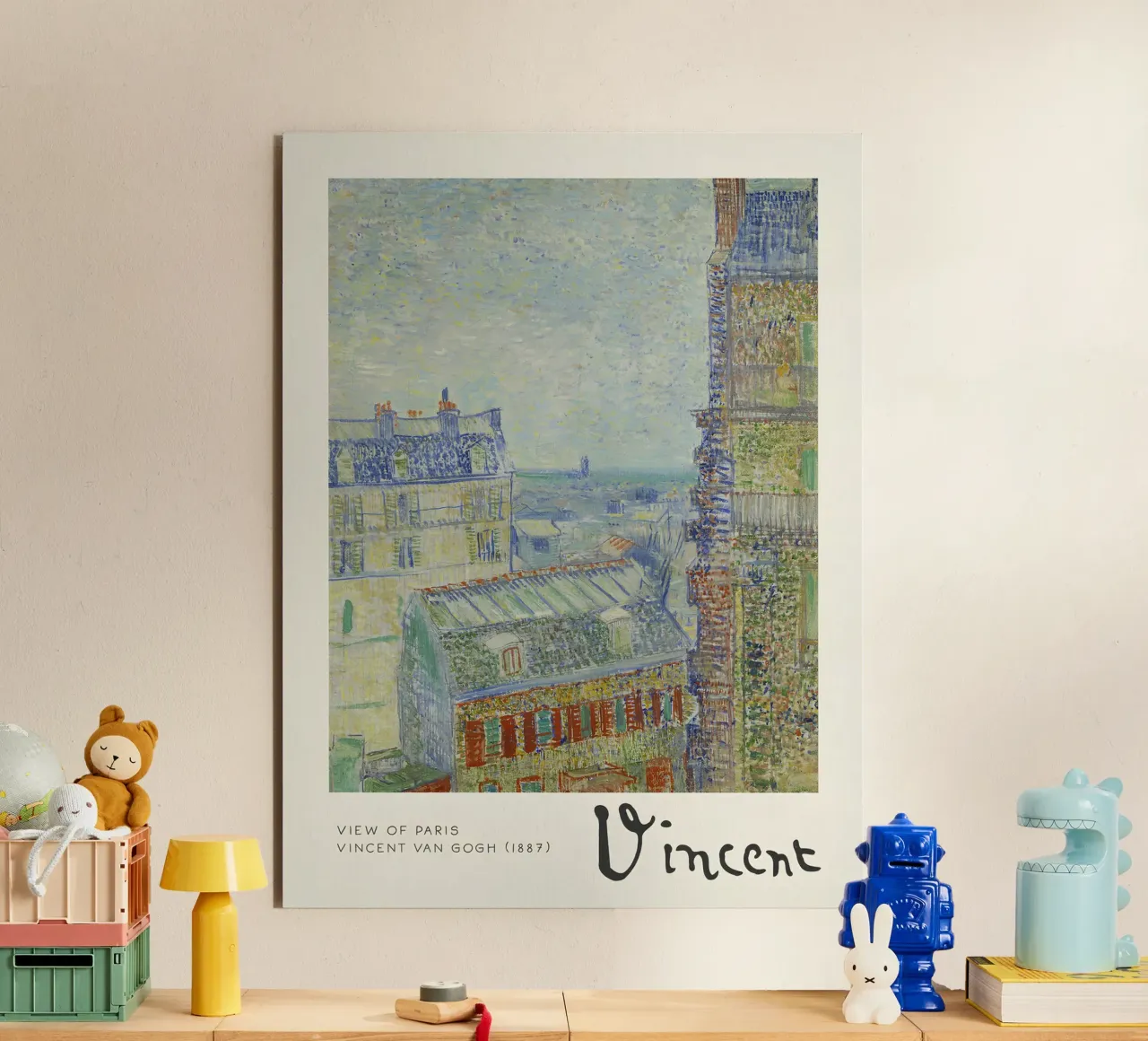 Van Gogh - Vue de Paris - Impression Impression Impressionniste alu dibond de NorwesClub