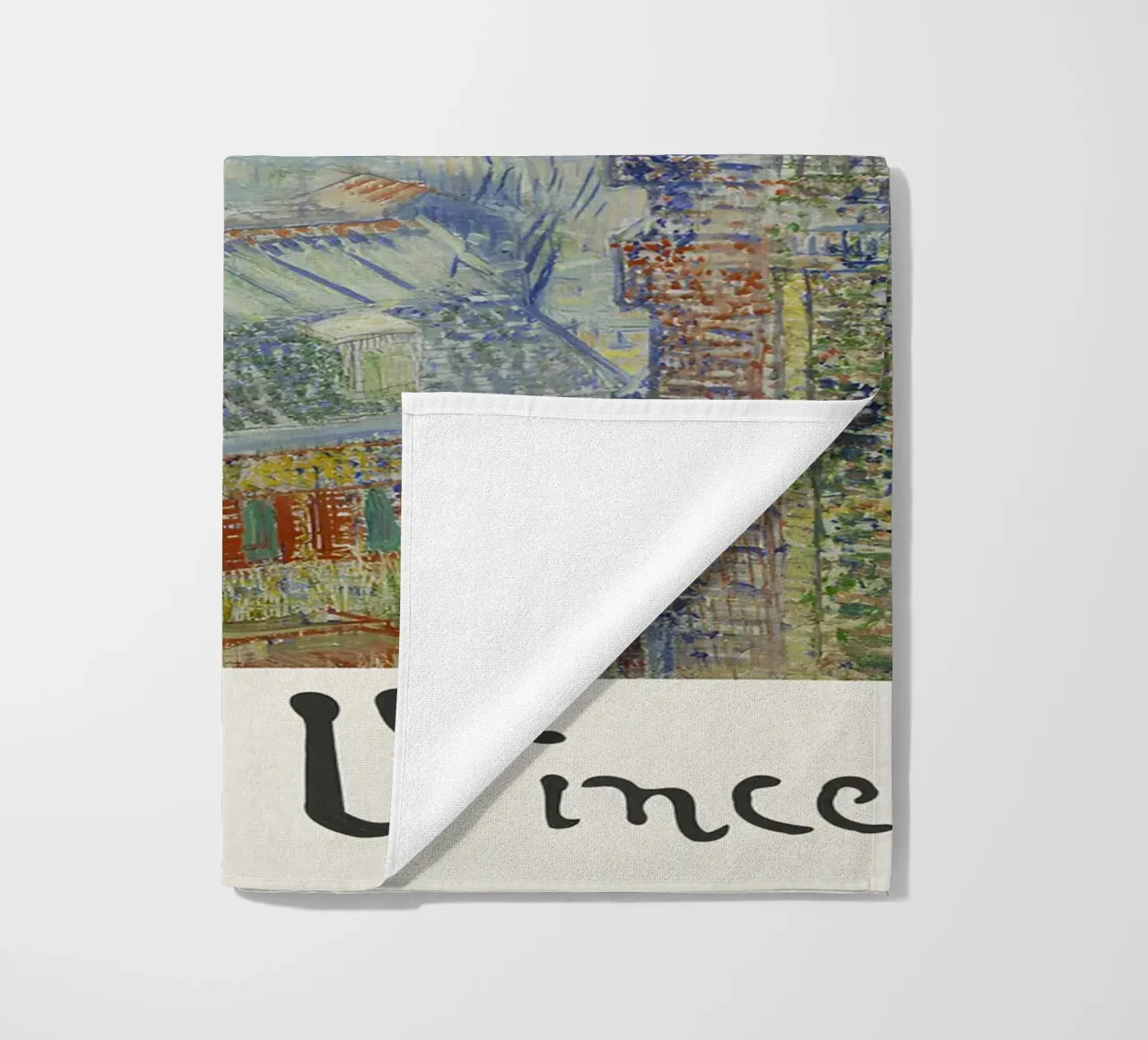 Van Gogh - Vue de Paris - Impression Impression Impressionniste serviette de plage de NorwesClub