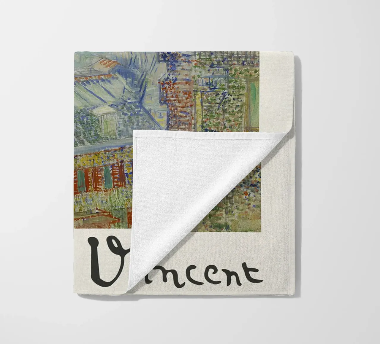 Van Gogh - Vue de Paris - Impression Impression Impressionniste serviette de plage de NorwesClub