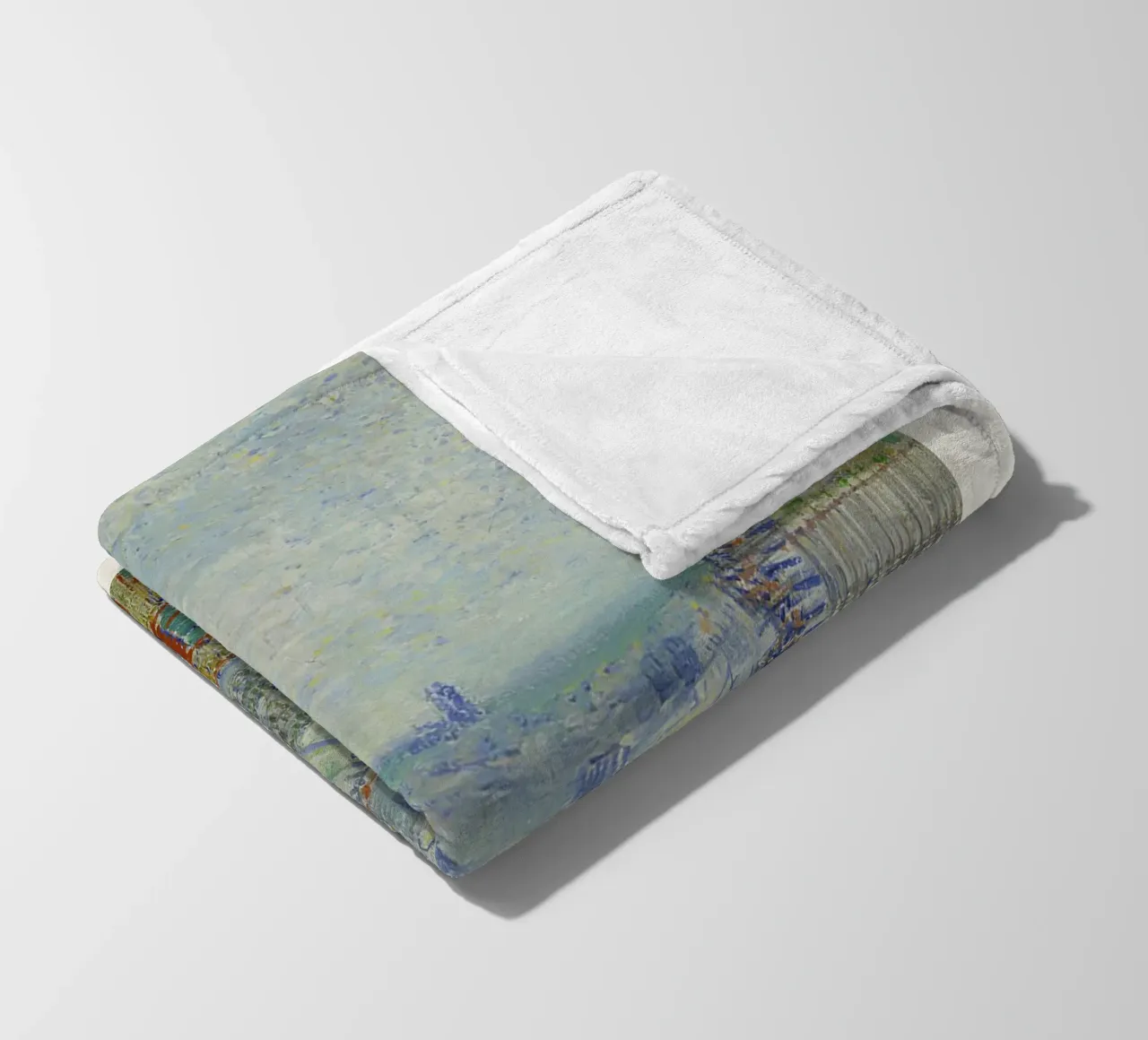 Van Gogh - Vue de Paris - Impression Impression Impressionniste plaid polaire de NorwesClub