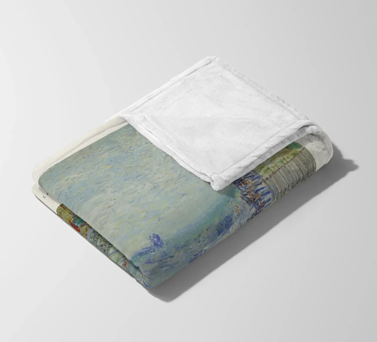 Van Gogh - Vue de Paris - Impression Impression Impressionniste plaid polaire de NorwesClub