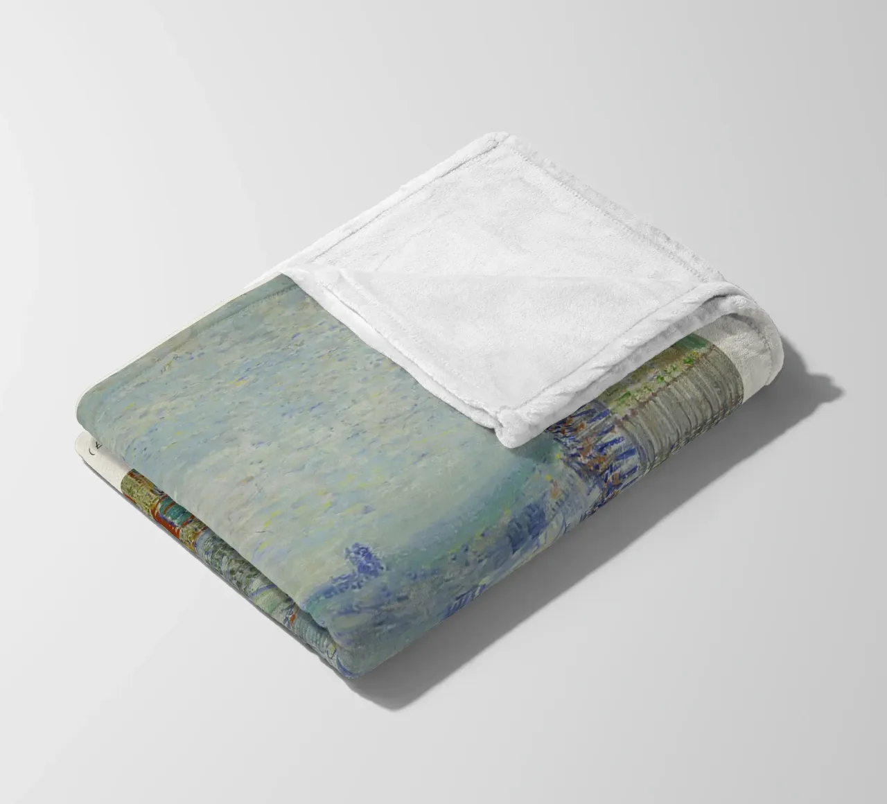Van Gogh - Vue de Paris - Impression Impression Impressionniste plaid polaire de NorwesClub