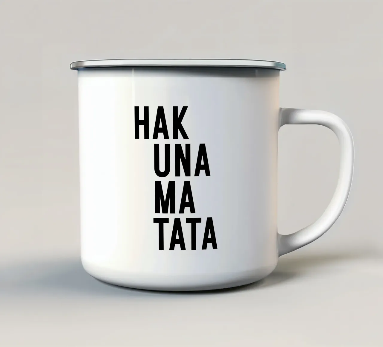 Hakuna Matata - viele Farben tazza in smalto da Ohkimiko