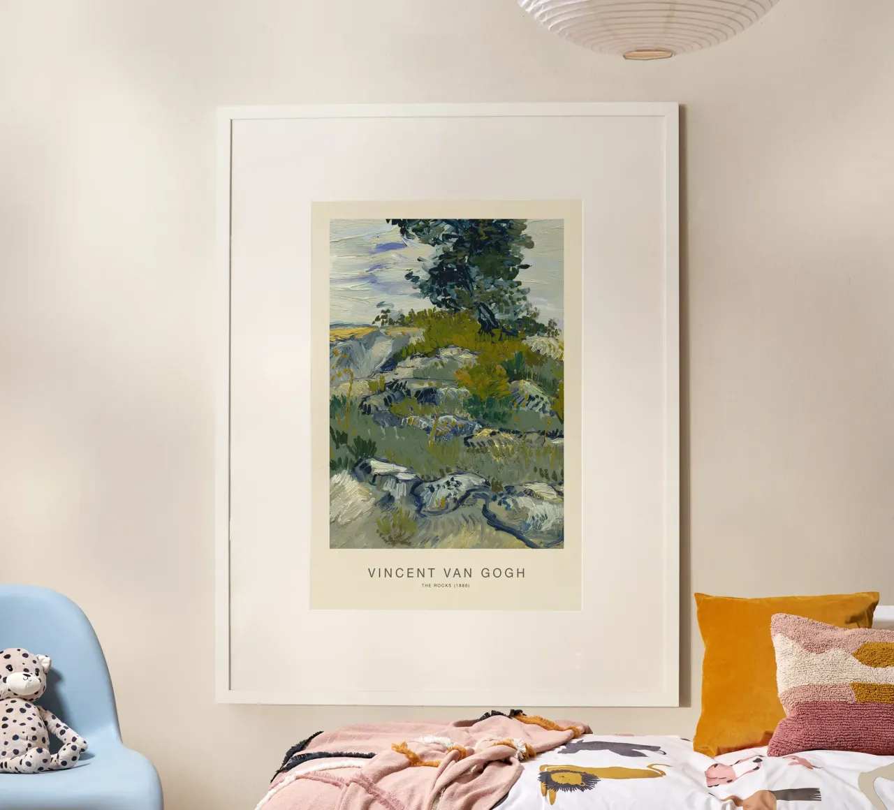 Van Gogh Le rocce - Stampa d'arte di un paesaggio strutturato poster da NorwesClub