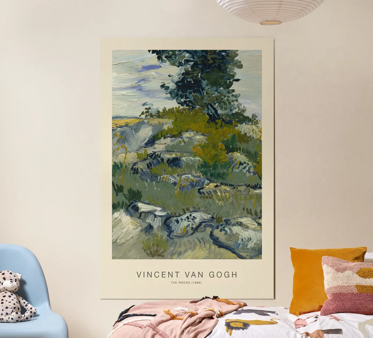 Van Gogh Le rocce - Stampa d'arte di un paesaggio strutturato poster da NorwesClub