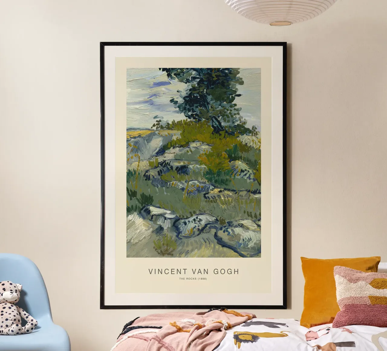 Van Gogh Le rocce - Stampa d'arte di un paesaggio strutturato poster da NorwesClub