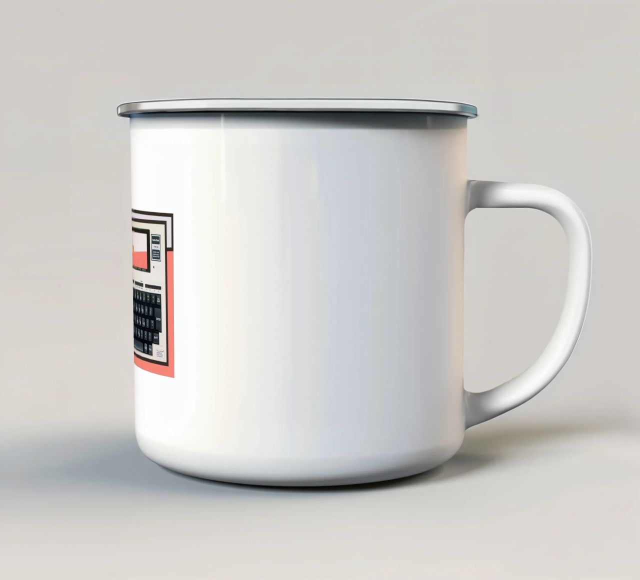 TRS-80 tazza in smalto da fortrart