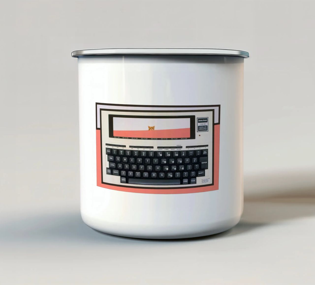 TRS-80 tazza in smalto da fortrart