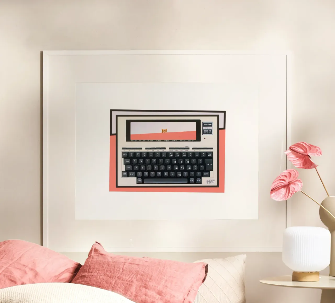 TRS-80 poster con telaio in alluminio da fortrart