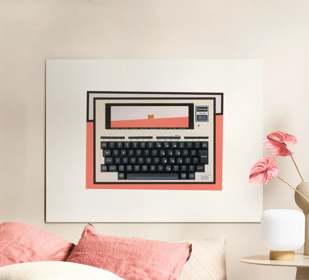 TRS-80 poster con telaio in alluminio da fortrart